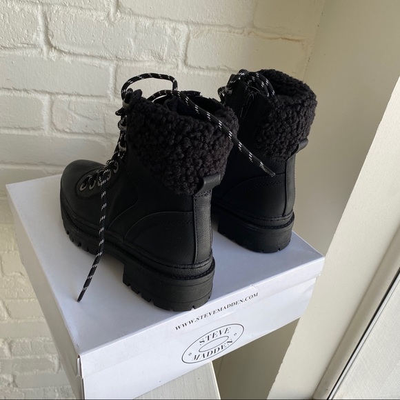 NWT Steve Madden Black Boots Size 8 - Picture 16 of 16